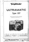 Voigtlander Ultramatic manual. Camera Instructions.